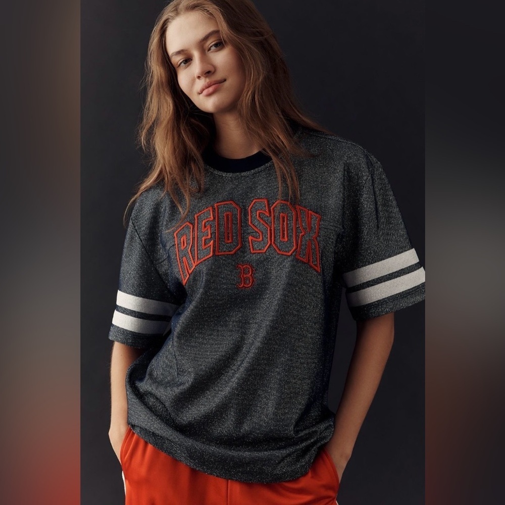 Anthropologie MLB Short-Sleeve Graphic Tee Wild Collective Size Small NWT